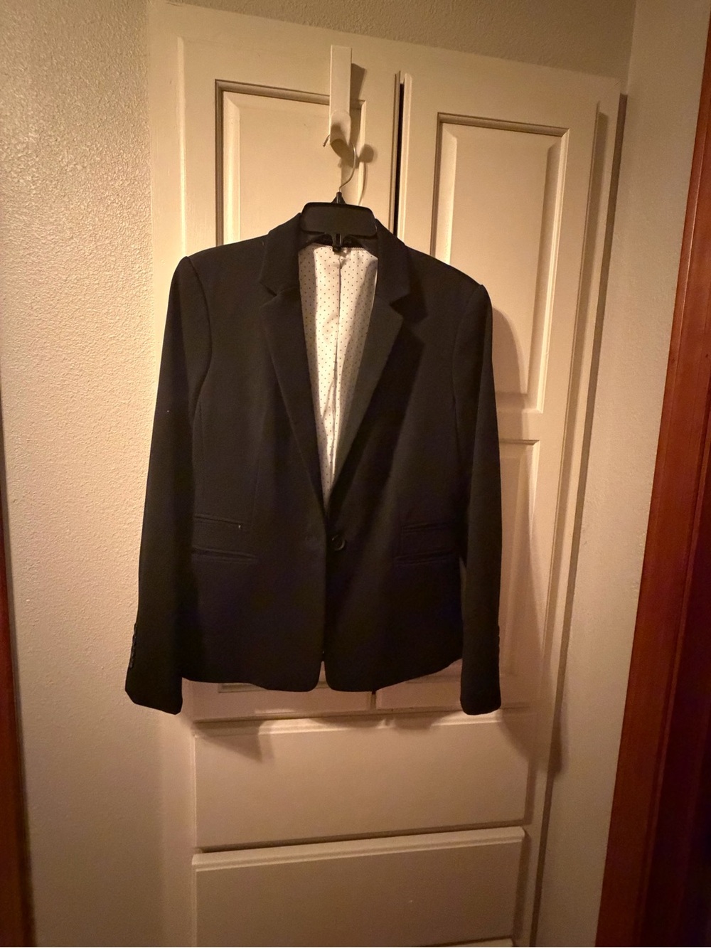 Express Black Women's Single-Button Blazer